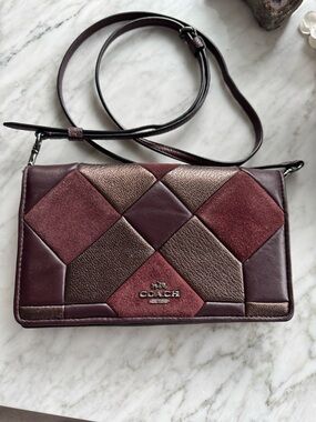 Coach Leather & Suede Crossbody